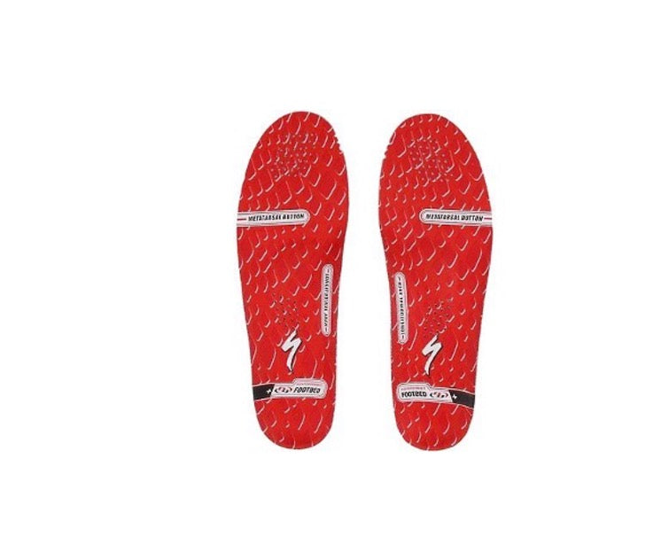Specialized High Performance BG Footbed - indersåler til cykelsko, Rød+