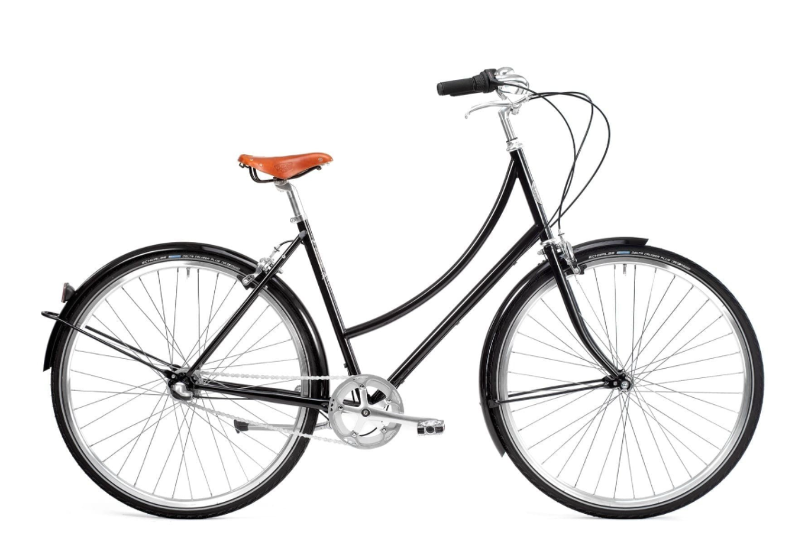 Pelago Brooklyn 7-Speed - Sort Dame Cykel (flere størrelser)