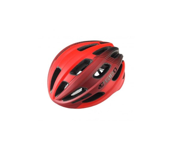 Giro ISODE cykelhjelm i rød og med lille insekt net i fronten