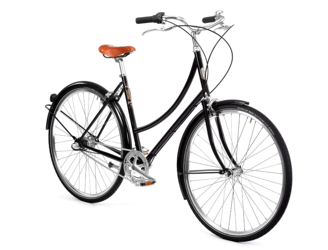 Pelago Brooklyn 7-Speed - Sort Dame Cykel (flere størrelser)